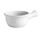 image of Steelite HL11920ABWA - China Soup Crock Bowl, 10-12 oz, 7-1/8" x 4-3/4" Handle, White - 1 Dozen