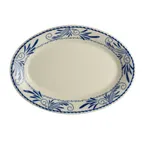 image of Steelite HL15241008 Oval China Platter, 8.13" x 5.63", White/Homer/Ivory/Blue Mex - 1 Dozen