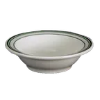 image of Steelite HL1661 Fruit Bowl, 5" 4 Oz Round China, Green Band - 36/Case