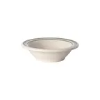 image of Steelite HL1701 - Grapefruit Bowl, 9 oz (6.375" x 1.75"), China, Green Band, Dishwasher Safe - 36/Case