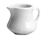 image of Steelite HL1950ABWA - Creamer Pitcher, 3-1/2 oz, 3-1/4" x 2-1/4" x 2-1/2" Handle White - 1 Dozen