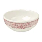 image of Steelite HL19563923 - 14 oz Nappy China Bowl, Willow Rim Rose, 5.6" x 2" , RE & NR - 1 Dozen