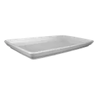 image of Steelite HL21090AWHA - Rectangular Hall China Platter 13½" x 7½" x 1⅛" White Rolled Edge - 6/Case