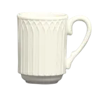 image of Steelite HL3657000 China Mug, 8 oz Gothic Blanc Stackable, China Material - 1 Dozen