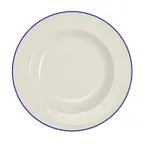 image of Steelite HL38063929 - 20 oz Pasta Bowl, 11" x 1.625" Round China, Blue Line Finish - 1 Dozen