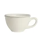 image of Steelite HL50863877 - 7.25 oz China Cup, 3.75"x2.5" Slate, Oven Safe 500°F, Scalloped Edge - 36/Case