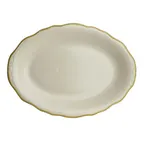 image of Steelite HL5250828 - Oval China Platter 10.0" x 7.75", Old Gold, Dishwasher/Oven Safe 500°F - 24/Case