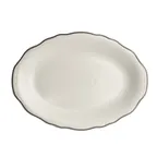 image of Steelite HL52563927 Oval China Platter 10" x 7.75" Slate, Dishwasher/Oven Safe 500°F - 24/Case