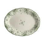 image of Steelite HL52663904 - Oval China Platter 11.75" x 8" Camille Green Dishwasher/Oven Safe 500°F, 1 Dozen