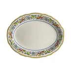 image of Steelite HL52663907 - Oval China Platter 11.75" X 8", Scalloped Dishwasher/Oven Safe 500°F - 1 Dozen