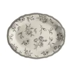 image of Steelite HL52763882 - Oval China Platter 12.63" x 9.75", Slate, Dishwasher/Oven Safe 500°F - 1 Dozen