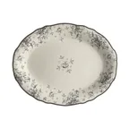 image of Steelite HL52763901 Oval China Platter, 12.625" x 9.75" Camille Slate, Oven Safe 500°F - 1 Dozen