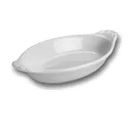 image of Steelite HL5290AWHA - Oval 15 Oz Rarebit Au Gratin Dish, 10-1/4" x 5-1/2", Hall China White - 1 Dozen