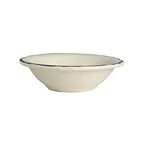 image of Steelite HL529847 - Rim Fruit Bowl, 3.75 oz (4.6"x1.3"), Black China, Oven Safe to 500°F - 36/Case