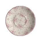 image of Steelite HL58063888 - 5.625" China Saucer Liliana Rose Scalloped Edge Dishwasher & Oven Safe - 36/Case
