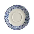 image of Steelite HL58063924 - 5.625" China Saucer, Willow Rim Blue, Dishwasher & Oven Safe 500°F - 36/Case