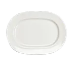image of Steelite HL6506000 Oval China Platter, 13-3/8" x 10" x 1-3/8" H, Pristine, Medium Rim - 1 Dozen