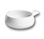 image of Steelite HL6530AWHA - Hall China White Soup Crock, 10‑12 oz, 6‑5/8"x4‑1/4"x2" Side Handle - 1 Dozen