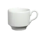 image of Steelite HL6536000 Tea Cup, 7 Oz (2-3/4" Dia x 3-1/4" H), Stackable China, Pristine Finish - 1 Dozen