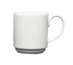 image of Steelite HL6716000 China Mug, 9‑Ounce Stackable Homer Design, Pristine Finish - 1 Dozen