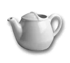 image of Steelite HL820ABWA - 16 oz China Teapot, Bright White, 6-3/4" x 4-3/8" x 3-3/4", No Lid - 1 Dozen