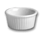 image of Steelite HL8430AWHA - 1 oz. White Hall China Ramekin, 2-1/4" Diameter, Fluted Round Design - 1 Dozen
