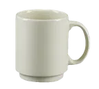 image of Steelite HL90400 Embassy Mug, 11.5 Oz Stackable China, Homer Design, Undecorated - 1 Dozen