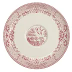 image of Steelite HL99663893 - 6.5" Round Willow Rose China Saucer, Round Shape, Premium Porcelain - 1 Dozen