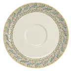 image of Steelite HL99663912 6.5" Round China Saucer, White, RE & NR, Calabria - 1 Dozen