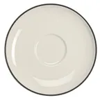 image of Steelite HL99663927 6.5" Round Slate China Saucer, RE & NR Finish - 1 Dozen