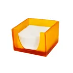 image of Steelite KMK1010TG - Tangerine Resin Napkin Holder, 6" x 6" x 4", Dishwasher Safe, Design - 2/Case