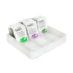 image of Steelite KMK1013SH - 3‑Sec White Resin Tea Sugar 8‑1/2" L x 9" W x 2‑1/2" H Dishwasher‑Safe - 2/Case