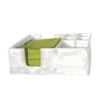 image of Steelite KMK1015SH Napkin/Straw Holder, 6‑Section, 10‑1/4" L x 6‑1/2" W x 4" H Resin, Dishwasher Safe
