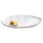 image of Steelite KMK2141SH Oval Tray, 24" L x 12" W x 1-1/4" H, White Resin, Dishwasher Safe, Break‑Resist