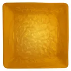 image of Steelite KMK2800TGP Square Tray, 12‑1/8" x 12‑1/8" x 1‑1/4", Orange Resin, Fusion Series