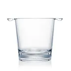 image of Steelite N562603 - Strahl Ice Bucket, 2-3 Qt Capacity, 9" x 6-5/8" Clear Plastic, Finished, 3/Pack