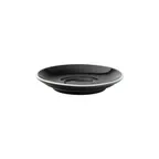 image of Steelite UCT8115 Espresso Saucer, 4.5" x 4.5" Round Black Porcelain Barista - 1 Dozen