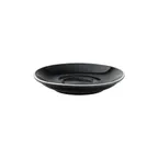 image of Steelite UCT8120 Round Porcelain Saucer, 5.5" x 5.5", Black Utopia Barista Design - 1 Dozen