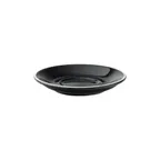 image of Steelite UCT8125 - Round Black Porcelain Saucer 6" x 6", Utopia Barista Collection - 1 Dozen
