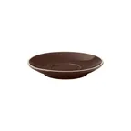 image of Steelite UCT8134 - Round 6" x 6" Porcelain Saucer, Brown Utopia Barista, 1 Dozen