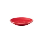 image of Steelite UCT8141 Espresso Saucer, 4.5" x 4.5" Round Porcelain, Red Utopia Barista Design - 1 Dozen