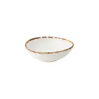 image of Steelite UCT9066 - Oval Porcelain Sauce Dish, 5.25 oz, 4.5" x 1.25" White, Utopia Umbra - 1 Dozen
