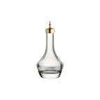 image of Steelite UR90266 Bitters Bottle, Gold Top, 3.5 Oz (5-3/4" H x 5-3/4" M), Soda Lime Glass - 1 Dozen