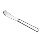 image of Steelite WL0810FST Butter Spreader, 6-11/16" x 5-6" , 18/10 Stainless Steel, Fieldstone™ - 1 Dozen