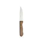 image of Steelite WL640527 Jumbo Steak Knife, 10" Length, 5" Stainless Blade, Wood Walco Handle - 1 Dozen