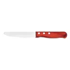 image of Steelite WL840526R Steak Knife, 10" Blade, 8-9" Overall, Wood Handle, 13/0 Brazil Walnut - 1 Dozen