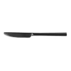 image of Steelite WLBK0945 Dinner Knife – 9" 18/10 Stainless Steel, PVD Deep Black, Walco Semi - 1 Dozen