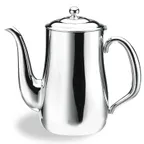 image of Steelite WLCX513 Gooseneck Coffee Pot, 30‑Ounce 18/10 Stainless Steel Mirror Finish, With Lid