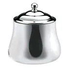 image of Steelite WLCX529L Sugar Bowl, 10 oz, 18/10 Stainless Steel Mirror Finish, Handle with Lid