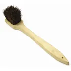image of Thunder Group WDWB020 Wok Brush, 20" Length, Palmyra Bristles, Wood Handle With Hanging Hole